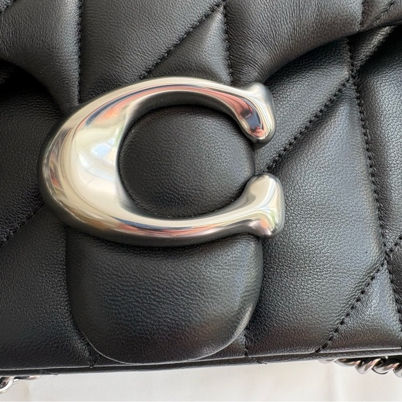 Coach Tabby 26 Shoulder Bag, Black/ Silver Hardware NWOT - Picture 3 of 16